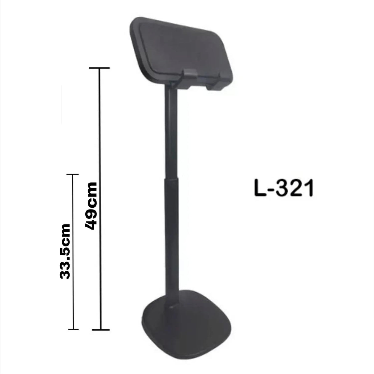 L-321 Adjustable Desktop Tablet & Phone Stand with Heavy Base