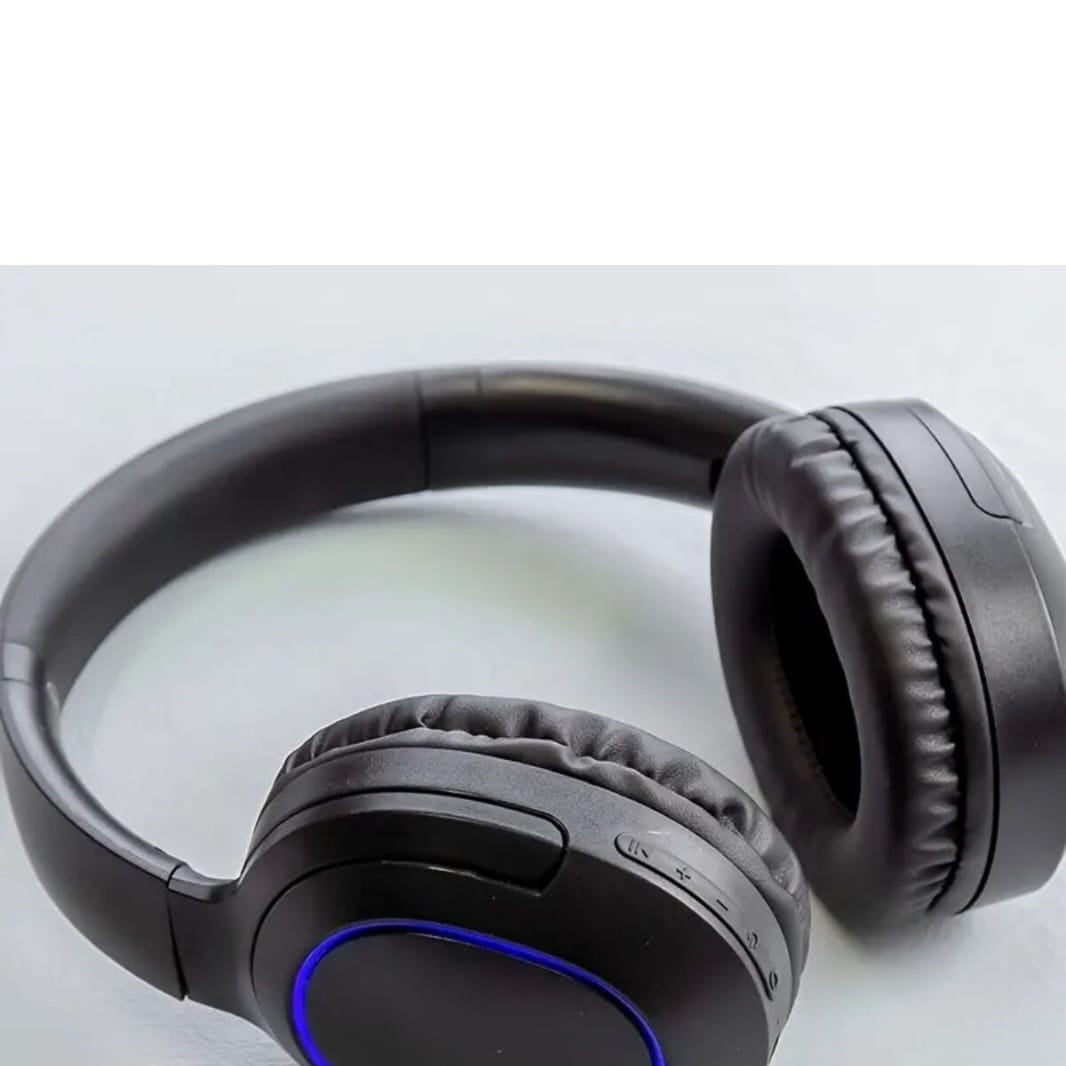 Casque Stéréo Sans Fil Rechargeable avec Micro Détachable - Noir