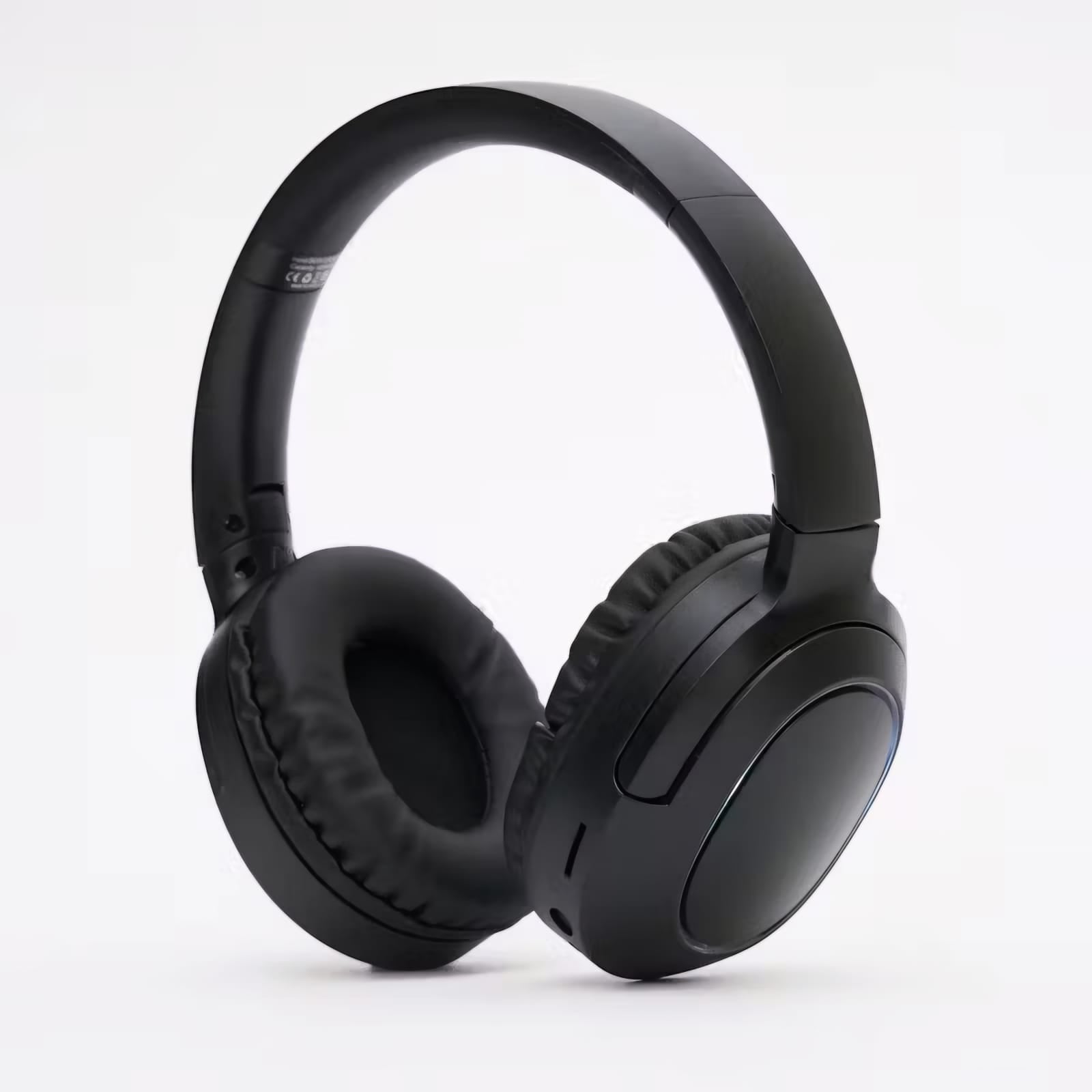Casque Stéréo Sans Fil Rechargeable avec Micro Détachable - Noir