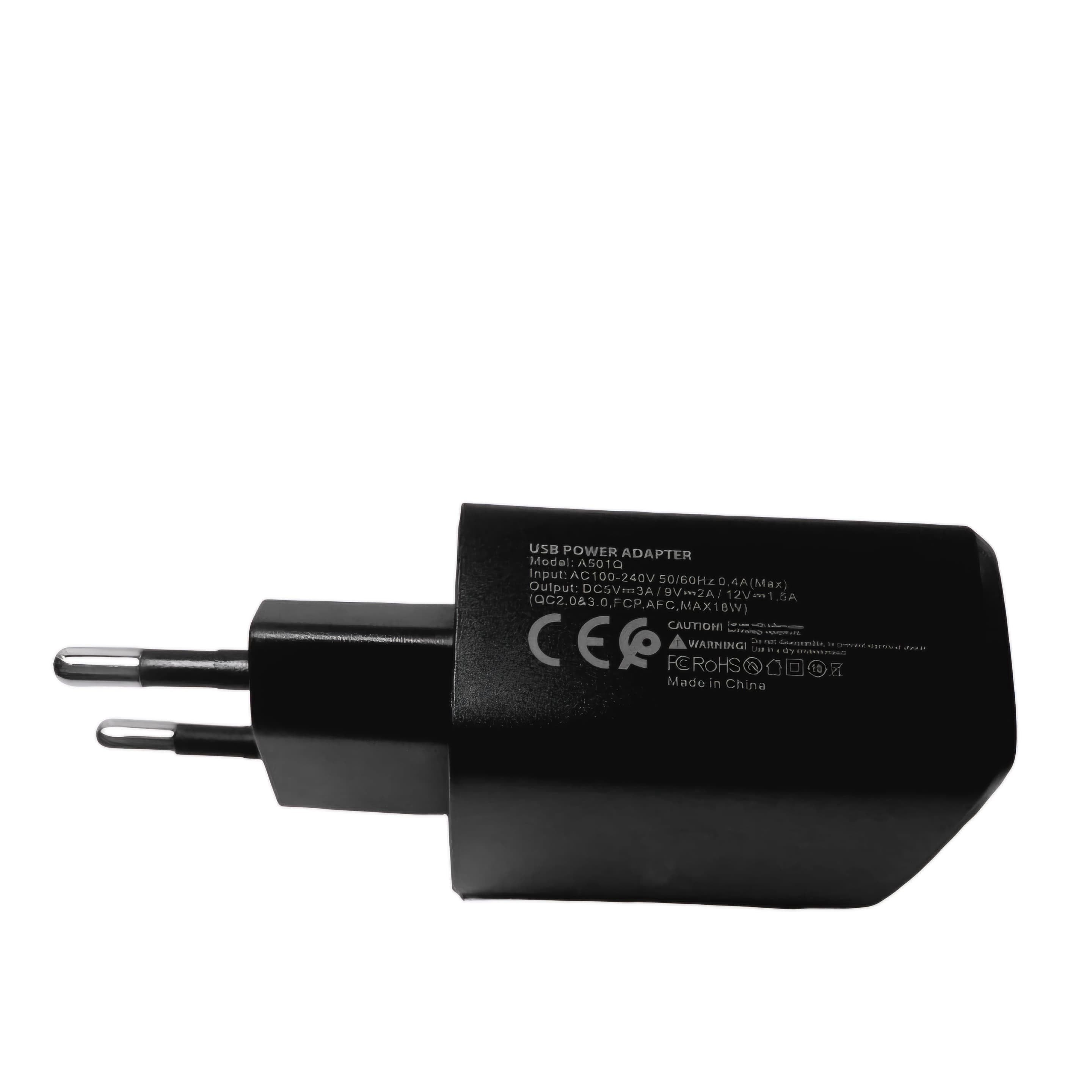 PLUSTAR A501QC Chargeur Fast charge 3A et 18W avec Cable Type C