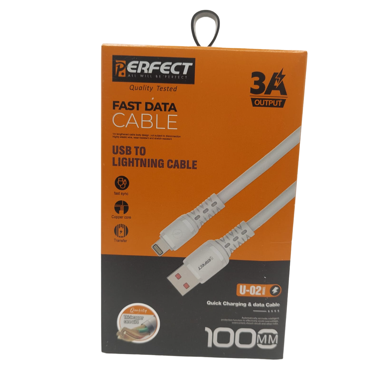 Câble de Charge Rapide et Transfert de Données U-02 - Sortie 3A