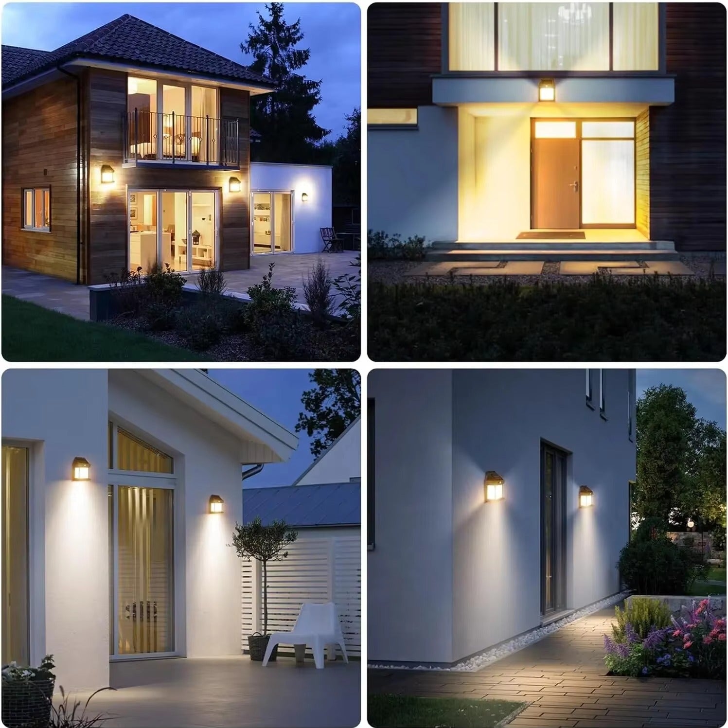 Lampe Murale Solaire avec Capteur de Mouvement IP65