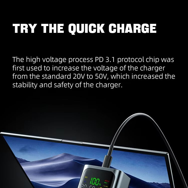 Power Bank 100W 20000mAh - Charge Rapide pour MacBook, Laptop Type C et Mobiles