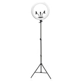 Ring Light MJ18 RGB LED (45 cm) avec Trépied Métallique et Télécommandes - Lumière Blanche, Chaude et Arc-en-Ciel