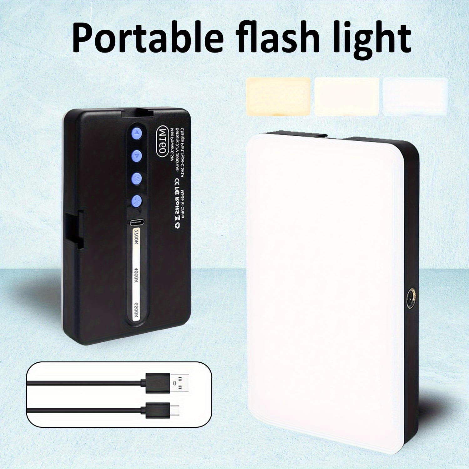 Lampe LED M160 RGB/Bicolore Rechargeable – 160 Leds