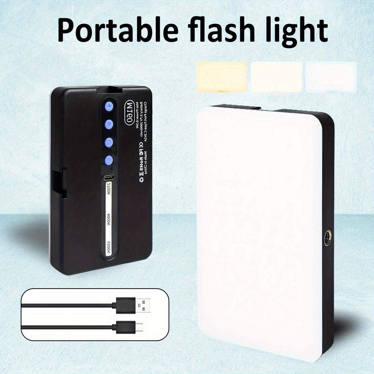 Lampe LED M160 RGB/Bicolore Rechargeable – 160 Leds