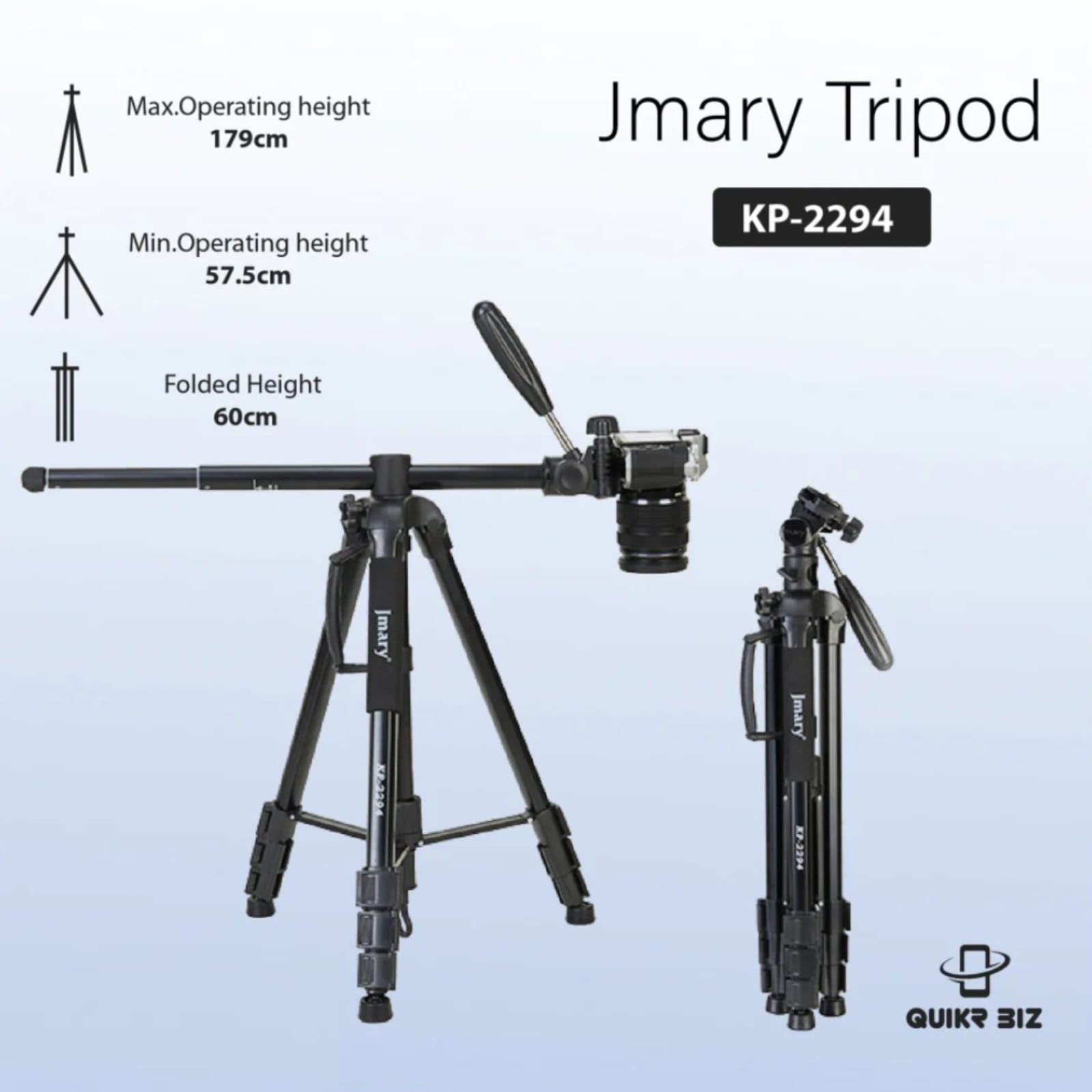 Jmary KP-2294 : Trépied et Monopode Polyvalent pour Photo et Smartphone