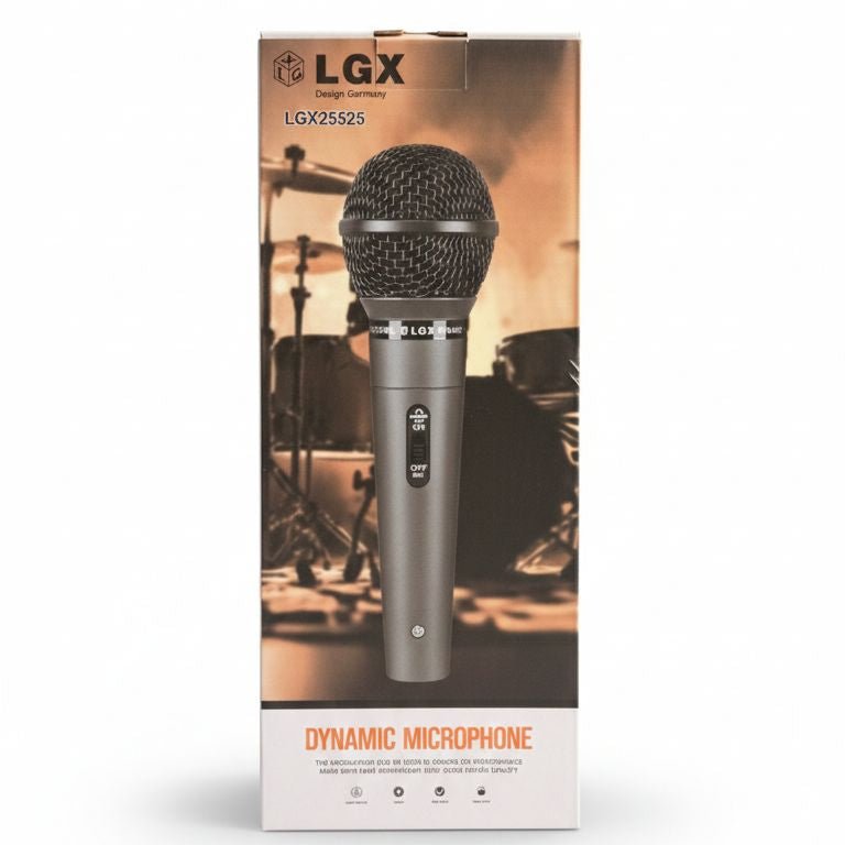Microphone Dynamique LGX LGX25525 pour Chant et Performance Live