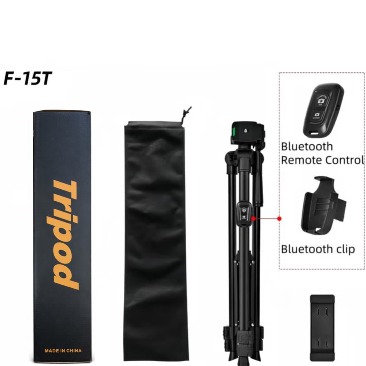 Trépied Photo Vidéo 140cm en Métal Réglable 360°