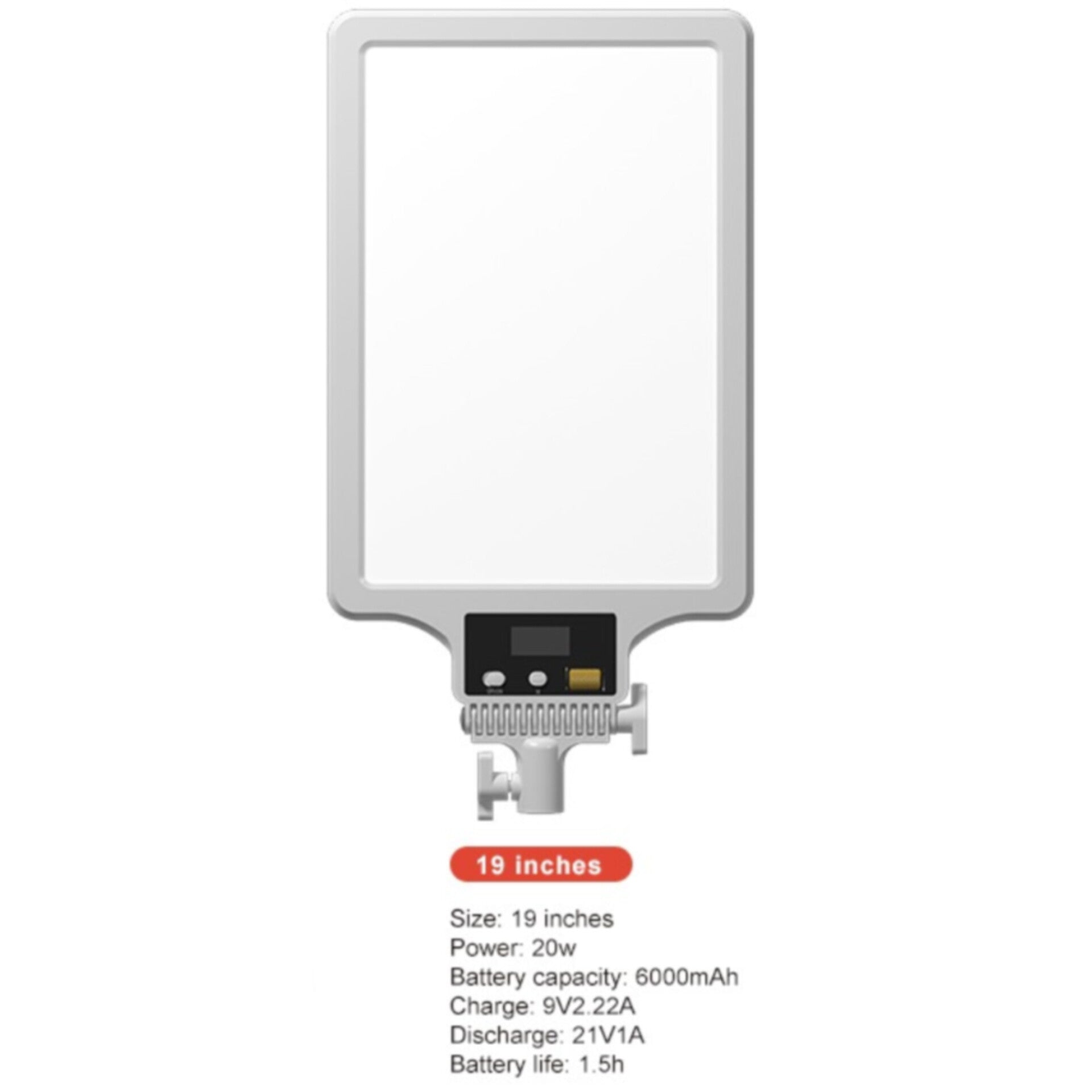 Panneau LED 19" YM-C19 avec Trépied 2m avec un cadeau