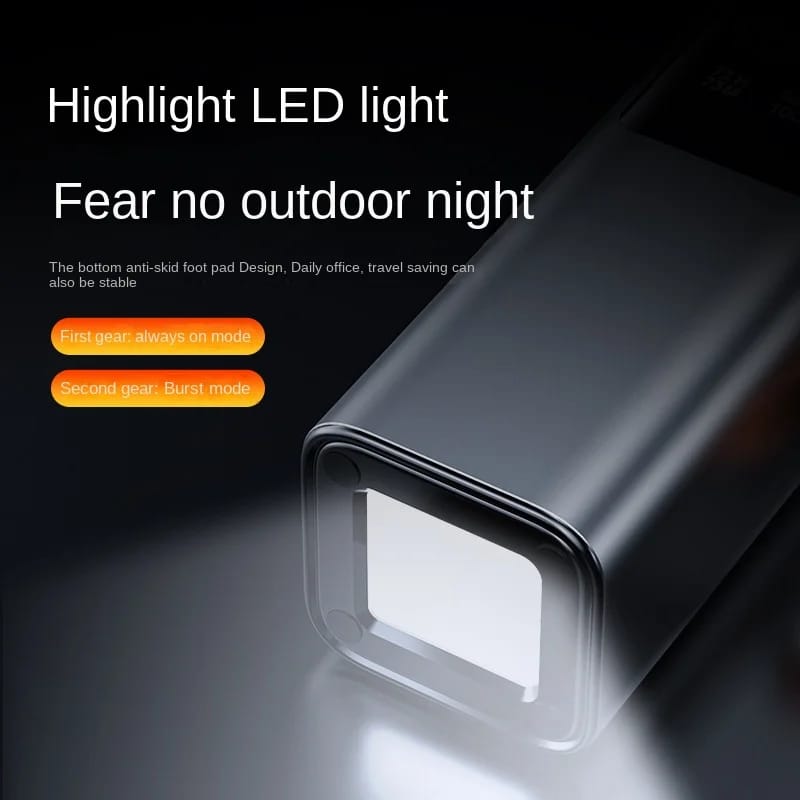Power Bank 20000mAh 100W USB-C avec Câble Rétractable PB-43