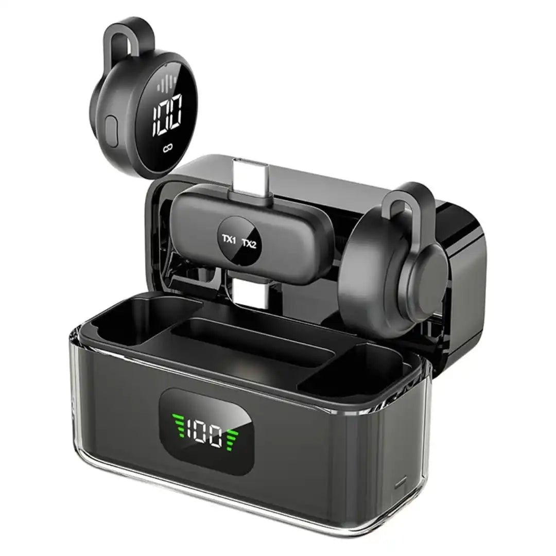 Micro Cravate Sans Fil MIC S30 – Type-C & Lightning 2.4GHz