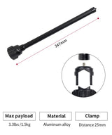 Bras d’extension universel MT-21 avec pince 1/4" pour bureau et trépied