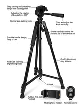 Trépied Caméra P10 180cm Fluide pour Photo et Vidéo