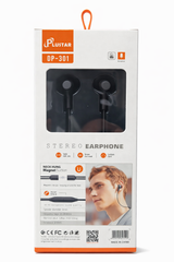 Écouteurs filaires stéréo avec microphone et fixation magnétique