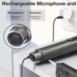 Microphone Sans Fil UHF Double Canal avec Récepteur – Set de 2 Micros
