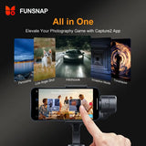 Stabilisateur Smartphone FUNSNAP Capture 2s – Gimbal 3 Axes avec Molette de Focus