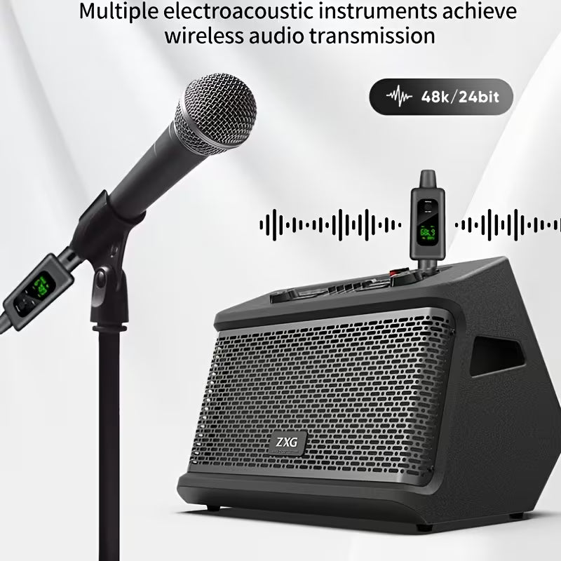 Système Microphone Sans Fil UHF 1 Transmetteur 1/2 Récepteurs