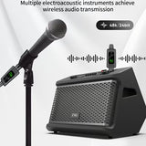 Système Microphone Sans Fil UHF 1 Transmetteur 1/2 Récepteurs