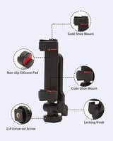 Support Smartphone Jmary BH-05 avec Double Griffe Cold Shoe