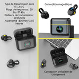 Micro-cravate sans fil 2.4G avec réduction DSP