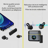 Micro-cravate sans fil 2.4G avec réduction DSP