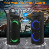 Enceinte Bluetooth de Karaoké LGX25655 RGB avec Micro Sans Fil