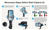 Stabilisateur Smartphone FUNSNAP Capture 2s – Gimbal 3 Axes avec Molette de Focus