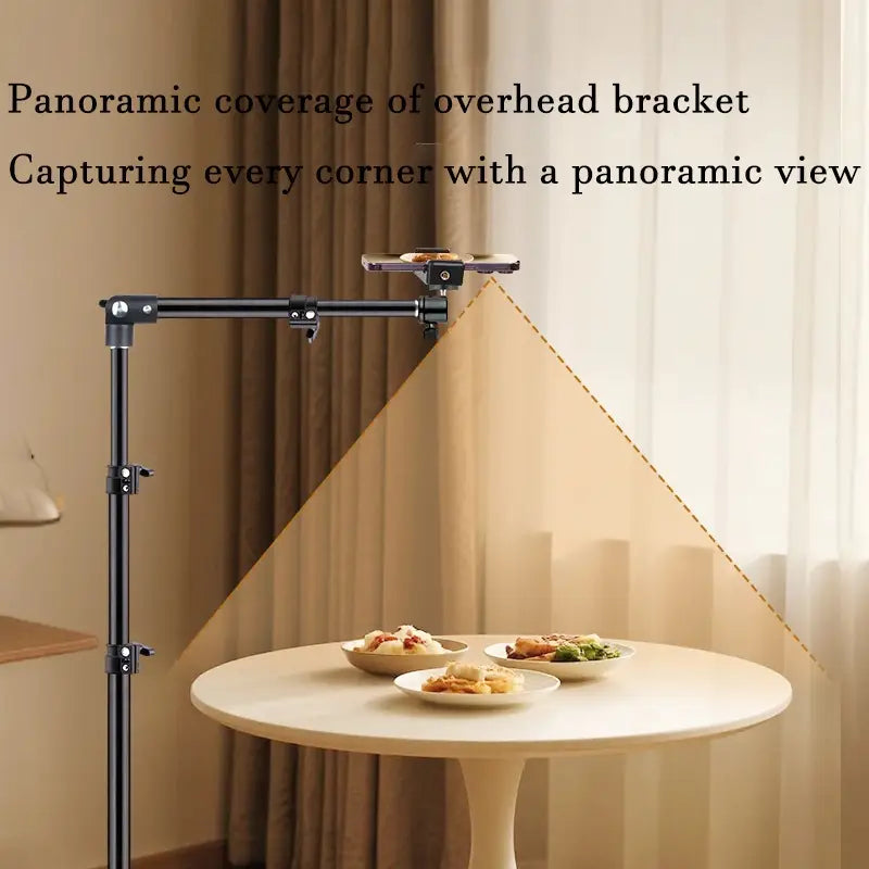 Trépied Métal Réglable 70-200 cm avec Bras Télescopique