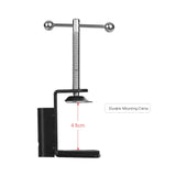 Support Microphone Réglable en Métal avec Pince de Table