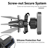 Support Téléphone Magnétique pour Voiture - Fixation Aération Ultra Stable