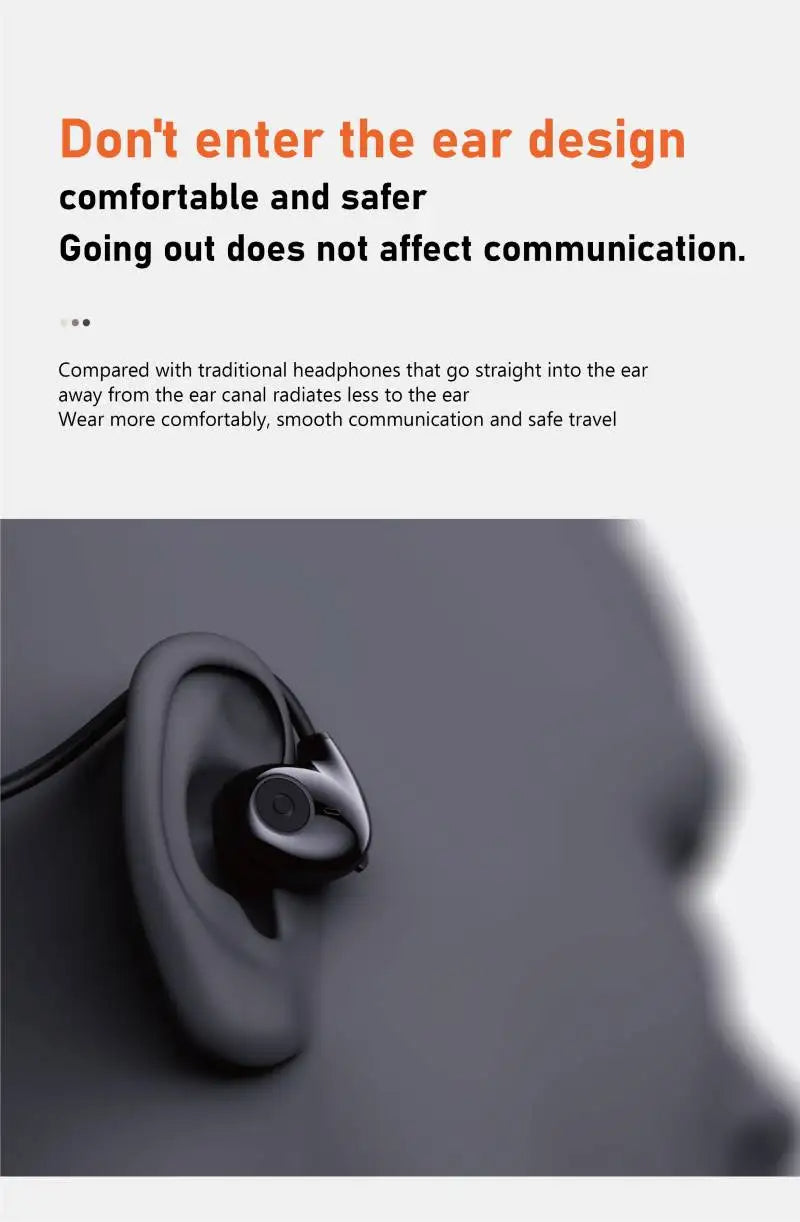Écouteurs Bluetooth 5.3 TWS à Conduction d'Air – Autonomie 4h, Étanches IPX4