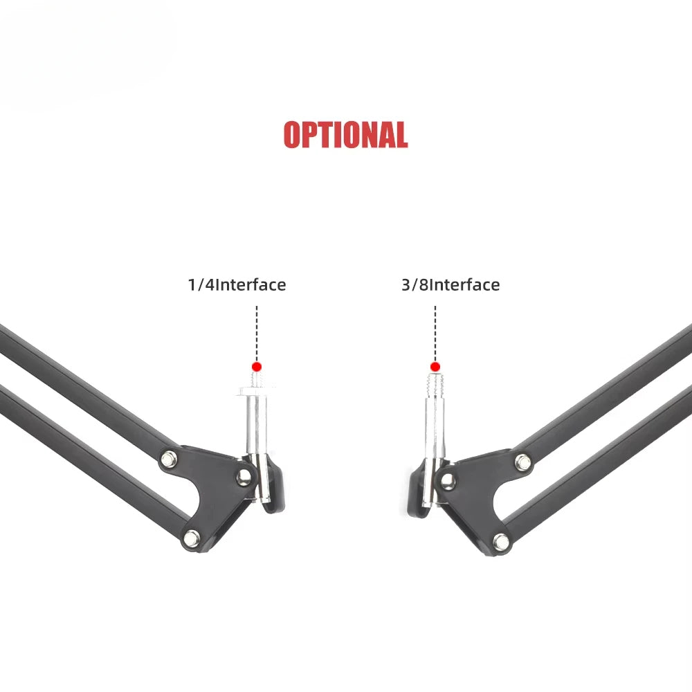 Bras Télescopique Universel NB39 – Support de Caméra ou Microphone Pliant en Métal