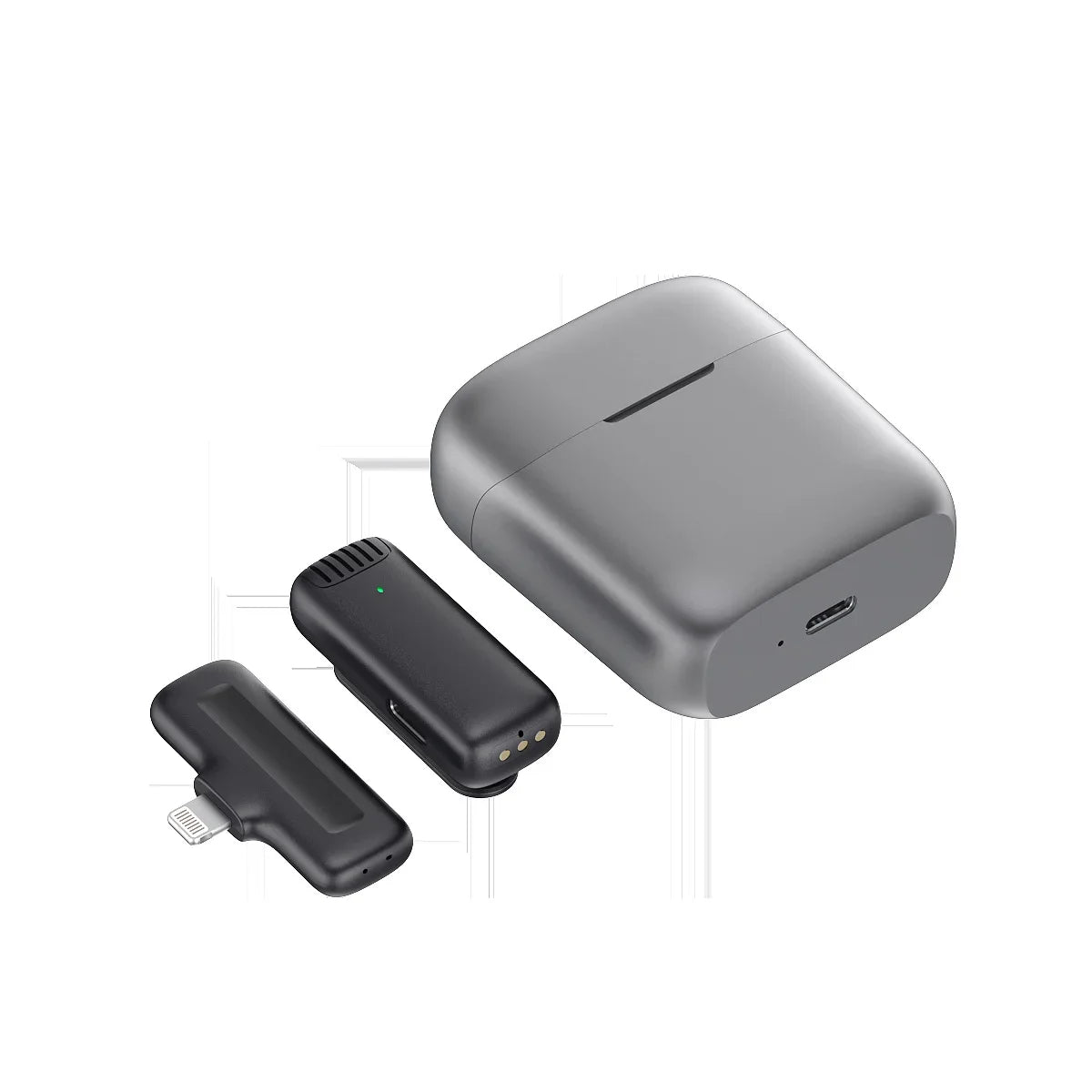 Micro Cravate Sans Fil – Compatible iPhone (Lightning) & Android (USB-C)