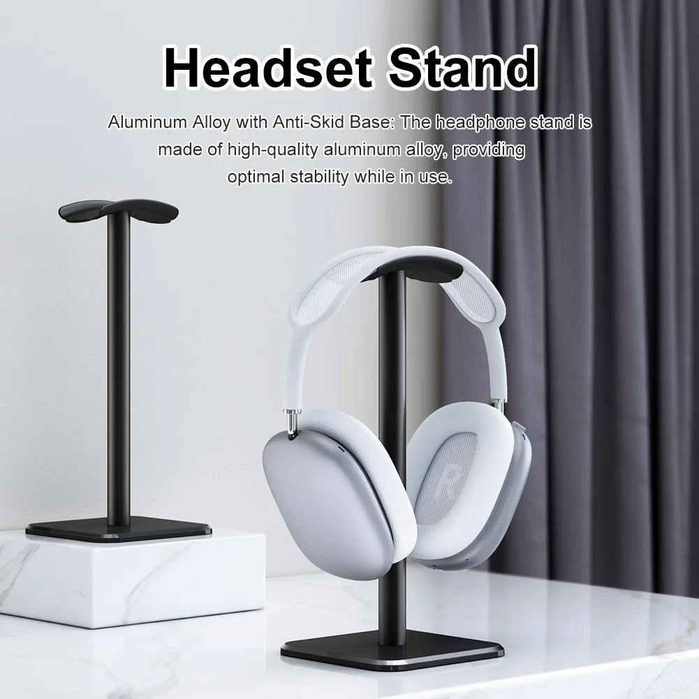 Support Casque Aluminium – Support Vertical Universel pour Casque Audio, Gaming, ou Studio