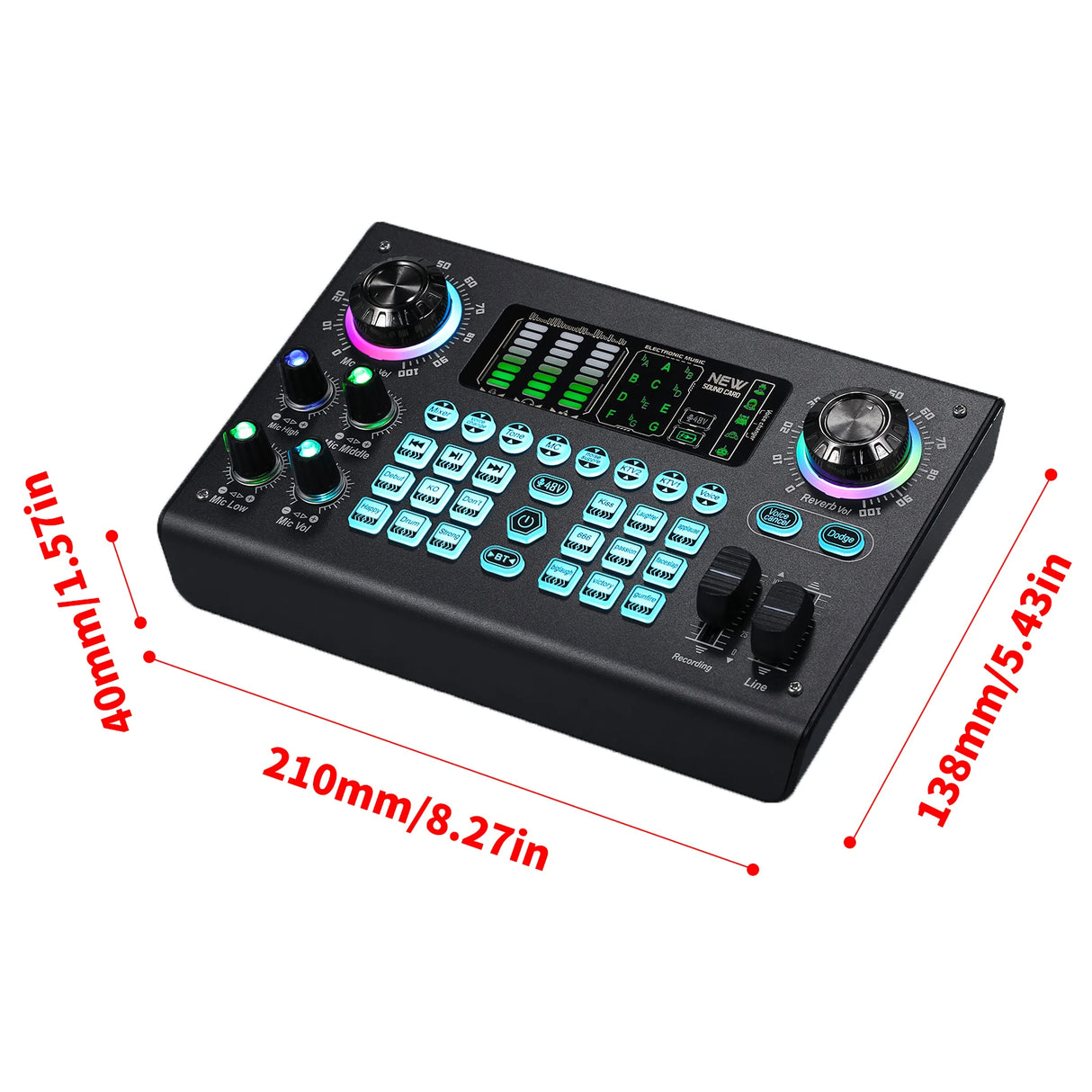 Kit Microphone Professionnel BM800 avec Carte Son C100 – Alimentation 48V – XLR