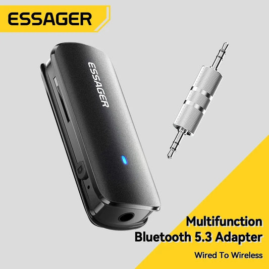 Adaptateur Bluetooth Multifonctionnel avec Support de Carte Mémoire et Sortie Audio