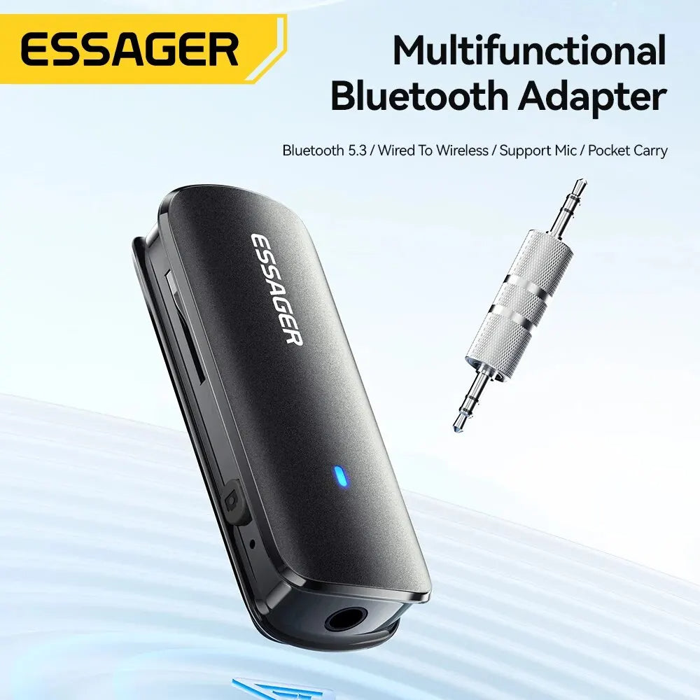 Adaptateur Bluetooth Multifonctionnel avec Support de Carte Mémoire et Sortie Audio