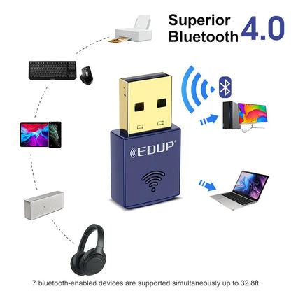 Adaptateur USB EDUP WiFi 150Mbps & Bluetooth