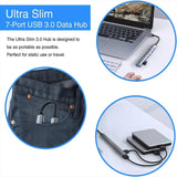 Hub à 7 Ports USB avec Connectivité 3.0 Haute Vitesse
