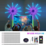 Bande LED RVB Bluetooth 5V USB - Décoration Murale et Ambiance 5M