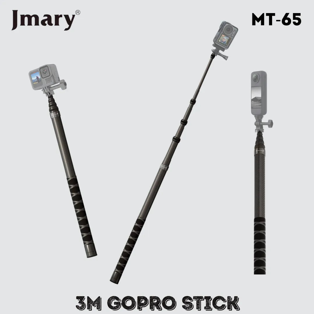 Perche Télescopique 3 m Fibre de Carbone Jmary MT-65