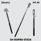 Perche Télescopique 3 m Fibre de Carbone Jmary MT-65