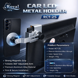 Support de Téléphone Métallique pour Écran de Voiture (Fixation sur écran LCD)