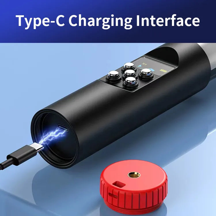 Jmary FM-128 RGB LED Light - Barre Lumineuse Étanche avec Écran OLED