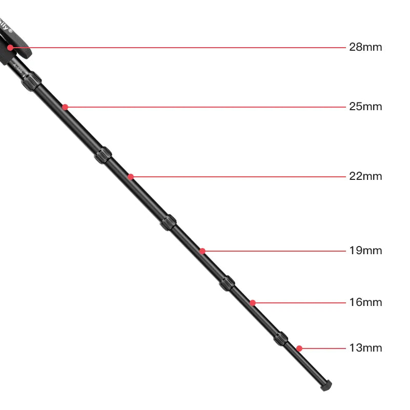 Monopode Manbily A-555 Aluminium 6 Sections 155cm