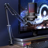 Micro USB Gaming RGB avec Bras Réglable et Mute Rapide