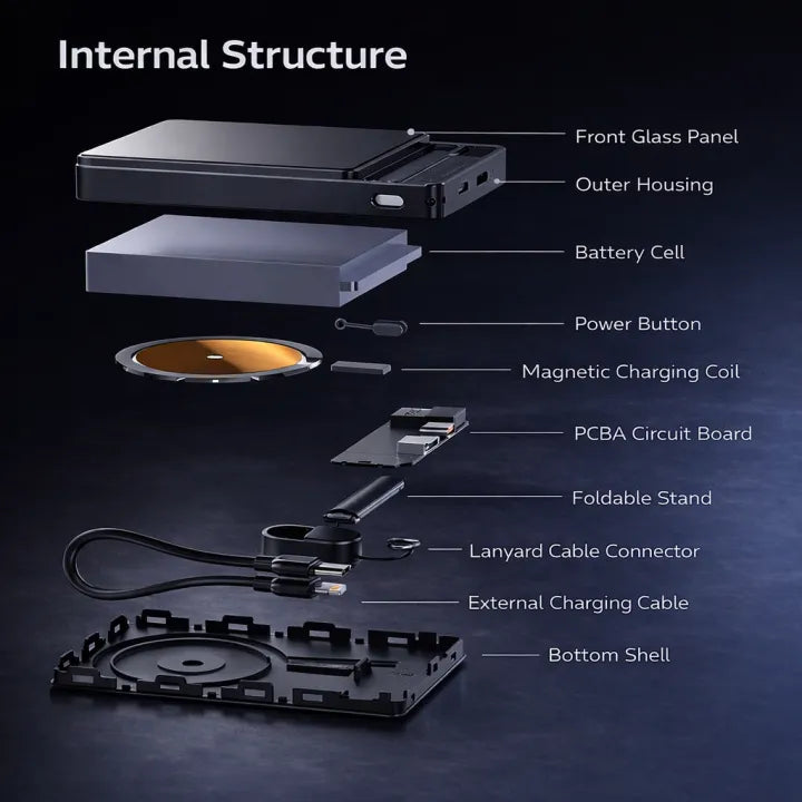 Power Bank Magnétique Royal P61 10000mAh 15W PD 22,5W