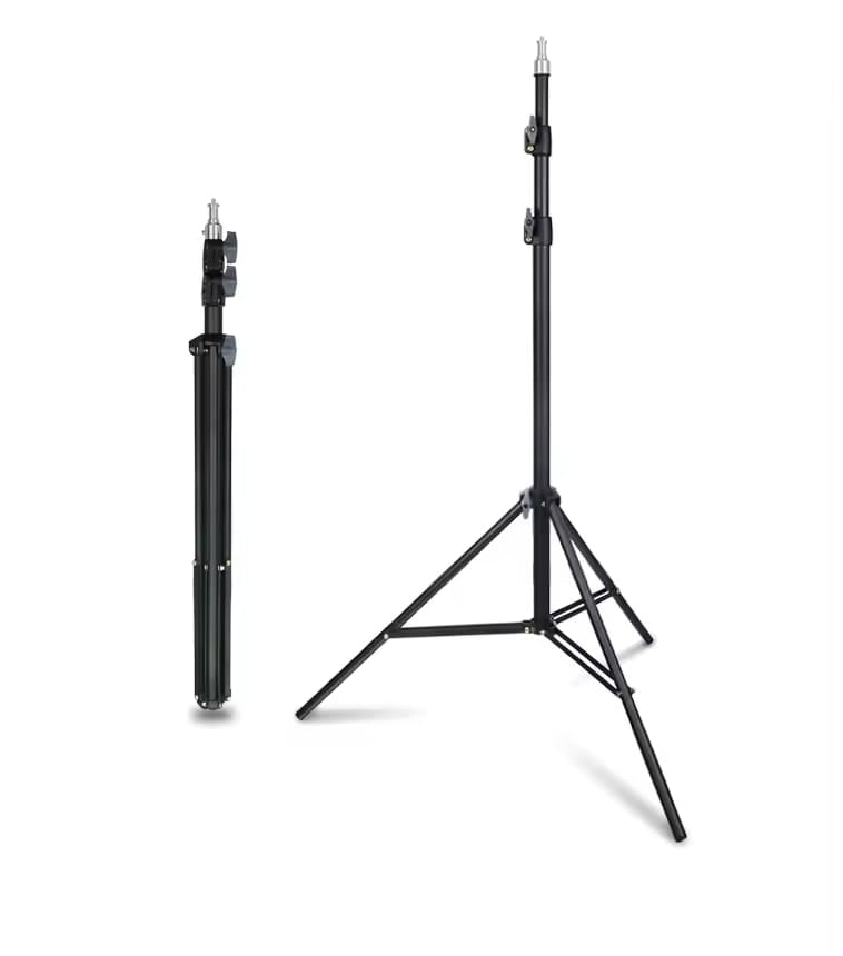 Trépied Lumière Studio Photo 2m — Support Réglable pour Ring Light, Softbox et Réflecteur