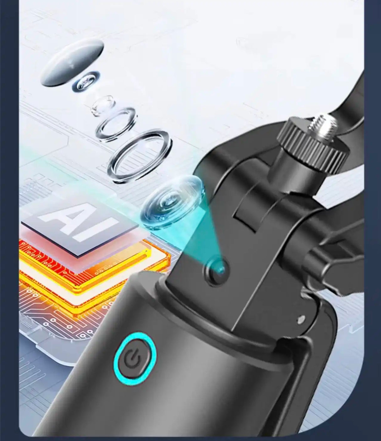 Perche Selfie Q13 Trépied AI 360° avec Télécommande